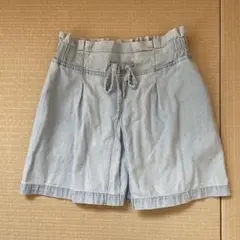 【Pinklatte】ライトブルー ハーフパンツ Mサイズ　キッズ150cm