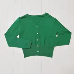 フィフス　fifth 長袖　カーディガン　グリーン　フリーサイズ