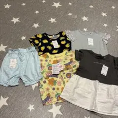 新品 90cm 95cm 半袖 Tシャツ ハーフパンツ 半ズボン ベビー 女の子