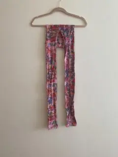 【子供用100㎝】カラフルハート模様レギンスお菓子