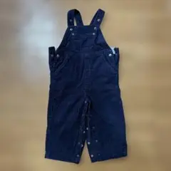 濃紺 コーデュロイ オーバーオール　90〜100