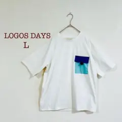 LOGOS DAYS L 半袖Tシャツ ポケット付き（Lサイズ）