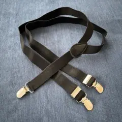 黒 ストレッチ サスペンダー 約80cm