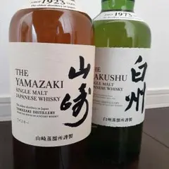 山崎 u0026 白洲 700ml SUNTORYシングルモルトウイスキー