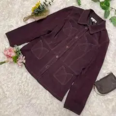Mocka Giene モッカジーニ 上着 赤紫 インナー柄 肩パッド Mサイズ