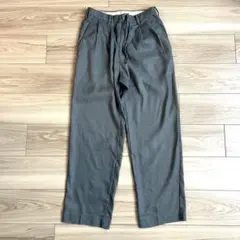 無印良品 ヘンプ混タックストレートパンツ