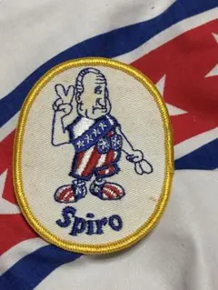 ビンテージ1970年d.stockSpiro 刺繍ワッペン雑貨アメリカ古着