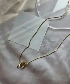 simple gold.ring necklace