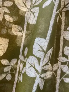ハンドメイド 麻100%透け感あり　2m50cm