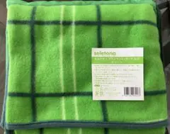 【新品】 skeletons チェック柄ブランケット グリーン