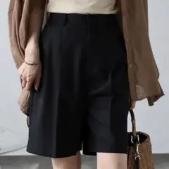 Bonjour Sagan リネンタッチハーフパンツ