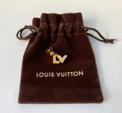 ヴィトン パンダンティフ・ピュス LVモチーフ ダミエ イエローゴールドピアス