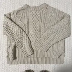 ニコアンド 白ニット