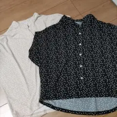 フェリシモ ドット Tシャツ 2枚セット リブ イン コンフォート