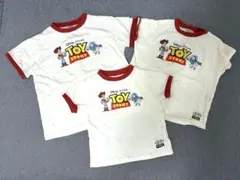 美品　PIXAR トイストーリー　３点お揃い　Tシャツ　ディズニー