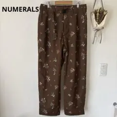 NUMERALS ヌメラルズ　小花柄パンツ　ブラウン　サイズM