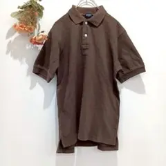 ★UNIQLO★ユニクロ ポロシャツ トップス【S】半袖 シンプル 茶色