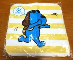 フジテレビ 青い犬 ラフくん　タオルハンカチ