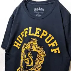 ハリーポッター ハッフルパフ デカロゴ Tシャツ ブラック 黒 古着