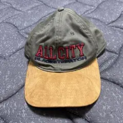 値下げ！！！ブラックアイパッチ　キャップ オリーブグリーン