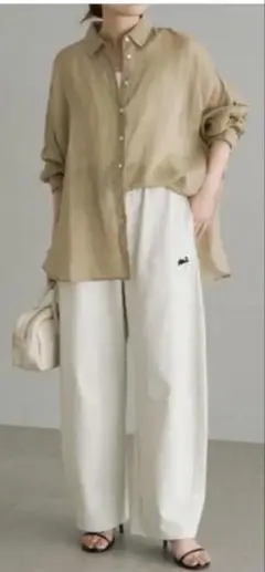 pual ce cin カーブシルエットカットソーパンツ　接触冷感