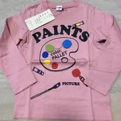 CHEEK ROOM ピンク 長袖Tシャツ 100