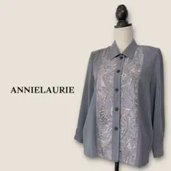 ANNIELAURIE/ペイズリー柄 切替ブラウス/ジャケット/レトロ