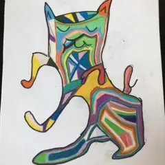 色鉛筆で描いてます❤️A４ゆるきゃら❤️プレゼントにも❤️