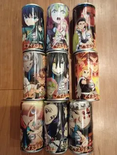 アニメキャラクター空き缶 9個セット