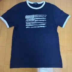 Polo by Ralph Lauren XL アメリカ国旗 Tシャツ　ネイビー