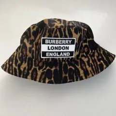 【即発送】BURBERRY バーバリー バケットハット レオパード リバーシブル
