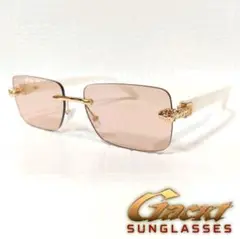 GACKT■サングラス■リムレス■ブラウンレンズ■ジャガー装飾■未使用品