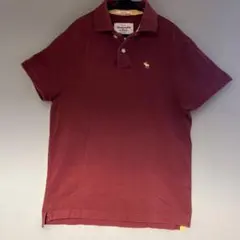 Abercrombie & Fitch バーガンディ ポロシャツ M