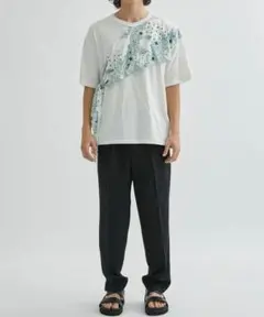 【yoshiokubo ヨシオクボ】PAISLEY SCARF S/S T