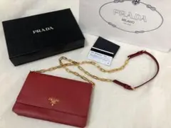 新品未使用 PRADA チェーンウォレット ショルダーバッグ