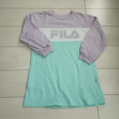 FILA 長袖カットソー 130cm ラベンダー/ミント
