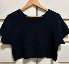 美品⭐️ GRL グレイル ラグランスリーブショート丈ニットトップス[dr576]