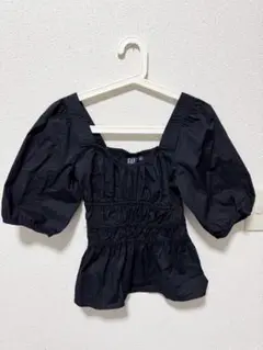 GAP ウエストギャザー パフスリーブトップス xxs