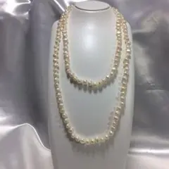 バロックパールロングネックレス