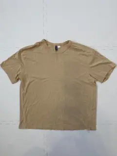 H&M ベージュ コットン Tシャツ Mサイズ