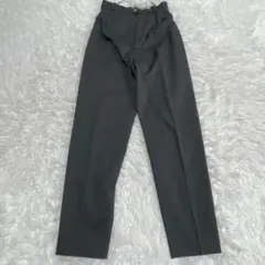 TRUSSARDI トラサルディ　黒 スラックス ハイウエスト　42 L