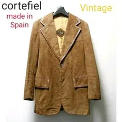 スペイン製◇コルテフィエルcortefiel◇レザーテーラードジャケット