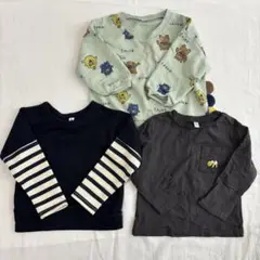 子供用 長袖トップス 3枚セット サイズ90
