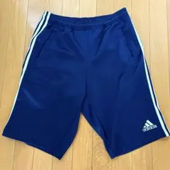 OLD ADIDAS アディダス　ショートパンツ万国国旗タグ　ネイビー×ホワイト