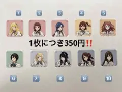 新品未使用 美品 アイドルマスター×アトレ秋葉原コラボ ステッカー バラ売り可