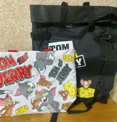 トムとジェリー　スウェットトートバッグ　ロールリュック　まとめ売り