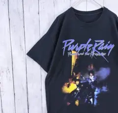 US古着 Prince プリンス パープルレイン 半袖 Tシャツ 黒 L