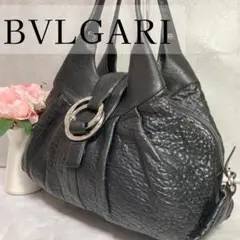 【超美品】ブルガリ チャンドラ レザー ブラック 2way