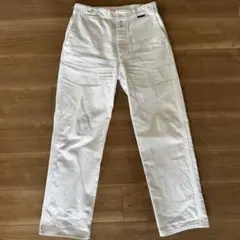 ユーロヴィンテージ L.MBOURCUR ホワイト ワークパンツ