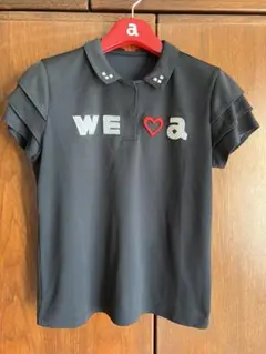 WE ♥ a 黒 フリル袖シャツ